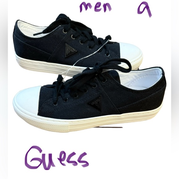 Guess Black and White Men's Sneakers - Picture 1 of 5